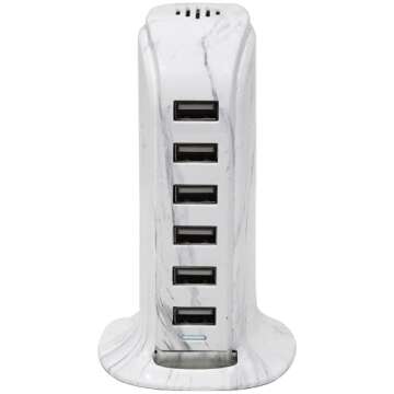 Aduro 40W 6-Port USB Hub Charger | Smart & Stylish Charging Solution