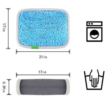 LAMTWEK Snuffle Mat for Dogs, 17" x 21" Dog Snuffle Mat Interactive Feed Game for Boredom, Encourages Natural Foraging Skills and Stress Relief, Easy to Fill/Machine Washable with 2PCS Suction Cups