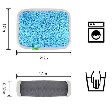 LAMTWEK Snuffle Mat for Dogs, 17" x 21" Dog Snuffle Mat Interactive Feed Game for Boredom, Encourages Natural Foraging Skills and Stress Relief, Easy to Fill/Machine Washable with 2PCS Suction Cups