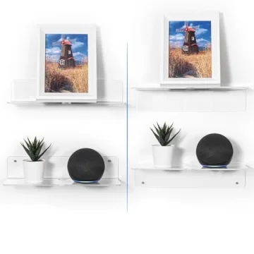 OAPRIRE Clear Acrylic Floating Shelves - Stylish & Easy to Install