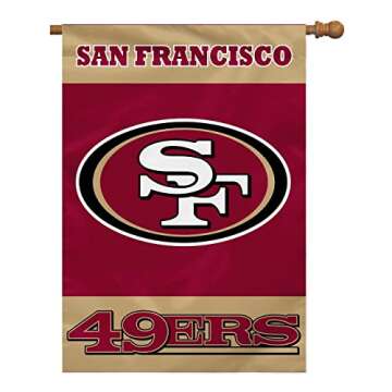 Fremont Die San Francisco 49ers 2-Sided House Flag