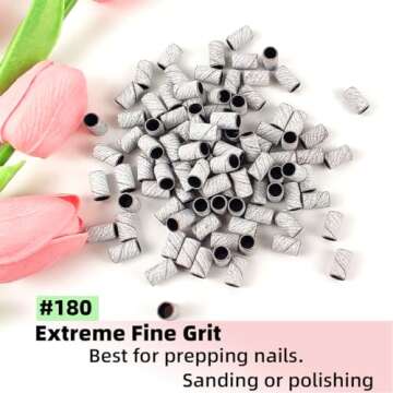 100 Pcs Sanding Bands for Professional Nail Care