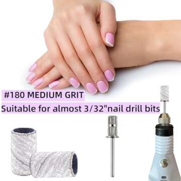 100 Pcs Sanding Bands for Professional Nail Care