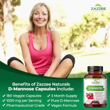 Zazzee D-Mannose Capsules - Fast-Acting UTI Support