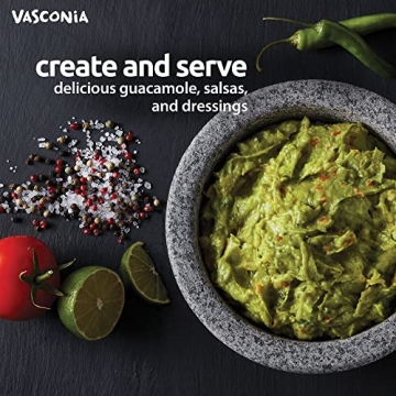 Vasconia Granite Molcajete Mortar for Flavorful Dishes