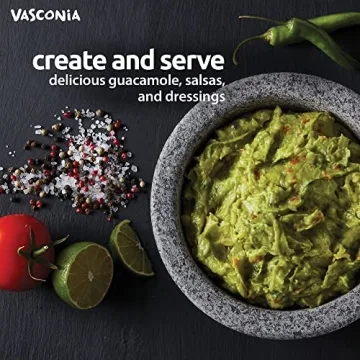 Vasconia Granite Molcajete Mortar for Flavorful Dishes