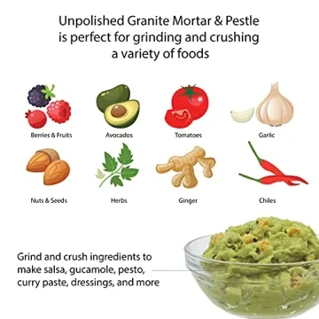 Vasconia Granite Molcajete Mortar for Flavorful Dishes