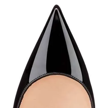 Elegant COLETER Women's Pointed Toe High Heels, 4.72"