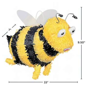 Durable Bumble Bee Pinata - Perfect for Kids' Birthday and Party Celebrations!