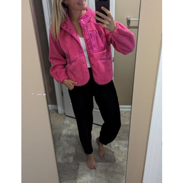Comfortable Cropped Fleece Jacket for Women
