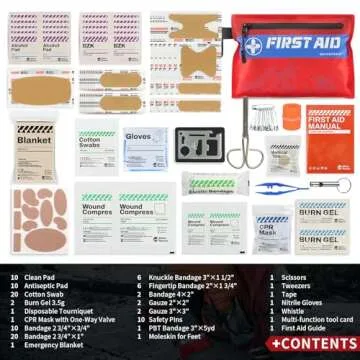 RHINO RESCUE Ultralight Waterproof First Aid Kit for All Outdoor Adventures