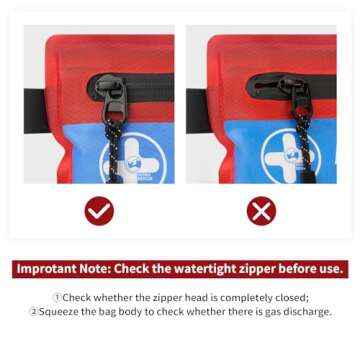 RHINO RESCUE Small First Aid Kit Ultralight Waterproof Medical Kit for Hiking, Backpacking, Cycling, Travel, Vehicles, HSA/FSA Eligible