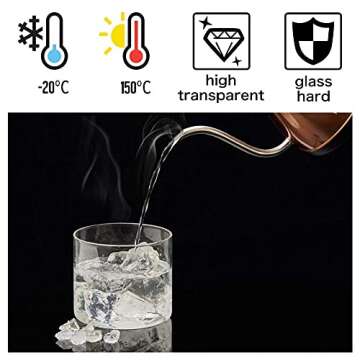 EZOWare Set of 6 Kitchen Glass Jars with Bamboo Lids