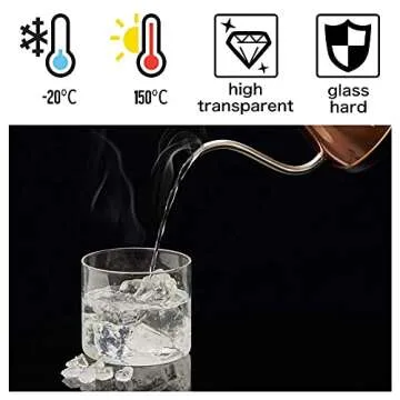 EZOWare Set of 6 Kitchen Glass Jars with Bamboo Lids