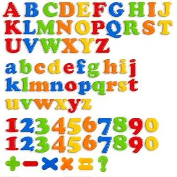 Coogam Magnetic Letters Numbers Alphabet Fridge Magnets Colorful Plastic ABC 123 Educational Toy Set...