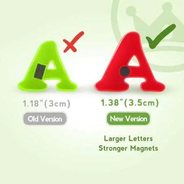 Coogam Magnetic Letters Numbers Alphabet Fridge Magnets Colorful Plastic ABC 123 Educational Toy Set Preschool Learning Spelling Counting Uppercase Lowercase Math for 3 4 5 Years Kid(78 Pcs)