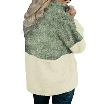 Chase Secret Womens Long Sleeve Zip Sweatshirt Fleece Pullover Outwear Coat with Pockets(S-XXL)