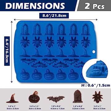 Kamehame Halloween Candy Molds - Silicone Fun for All