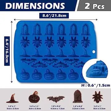 Kamehame Halloween Candy Molds - Silicone Fun for All