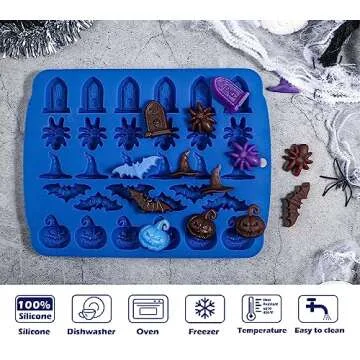 Kamehame Halloween Candy Molds - Silicone Fun for All