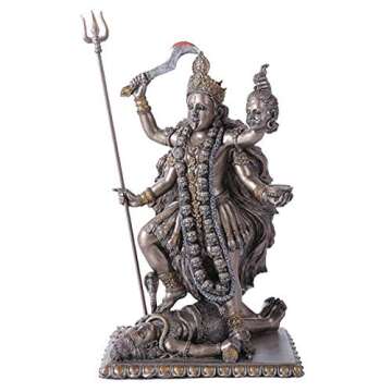Pacific Giftware Eastern Enlightenment Goddess Kali Bhavatarini Destroyer Statue Decorative Hindu Go...