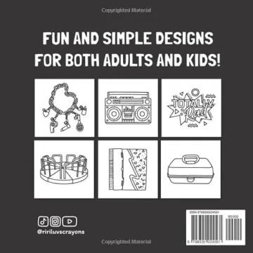 80s & 90s Nostalgia Coloring Book for All Ages