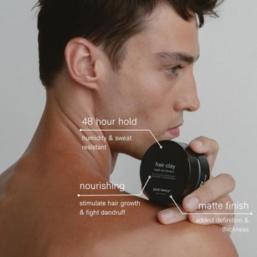 Jack Henry Hair Clay for Natural Styling and Hold