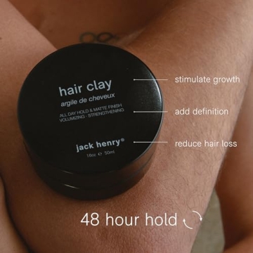 Jack Henry Hair Clay for Natural Styling and Hold