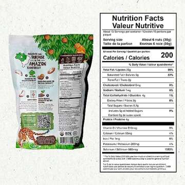 Floresta em Pé The True Organic Premium Brazil Nuts (15oz) Raw & Unsalted | KOSHER| Non-Gmo | Certified Organic | Fresh | Vegan | Gluten Free | Keto & Paleo Friendly | Sustainably Harvested