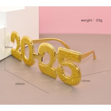 SWYOUN 2025 Plastic Glitter Glasses for Parties