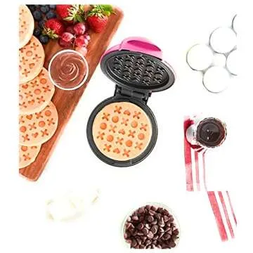 Love Mini Waffle Maker in Magenta - Cute and Fun Breakfast