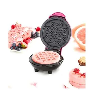 Love Mini Waffle Maker in Magenta - Cute and Fun Breakfast