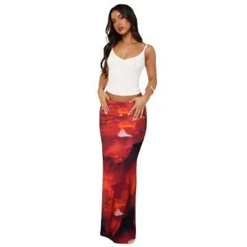 Goafuliy Trendy Y2K Maxi Skirt for Women - Casual Style