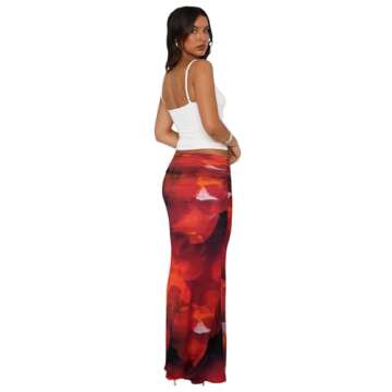 Goafuliy Trendy Y2K Maxi Skirt for Women - Casual Style
