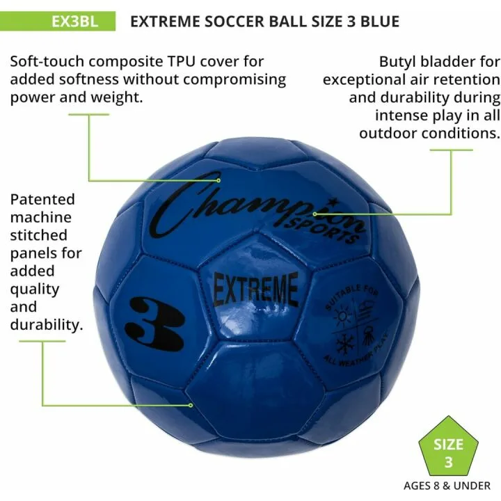Champion Sports Extreme Soccer Ball - Performance & Durability