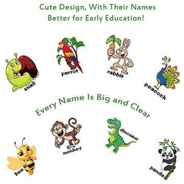 Animal Magnets Letters Refrigerator for Kids 1-3