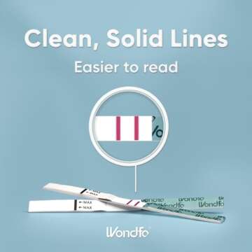 Wondfo Ovulation Test Strips - Women Fertility Tracking and Pregnancy Planning with Cycle-Detecting LH Surge - Highly Sensitive and Fast Result at Home Kit (50 Count)