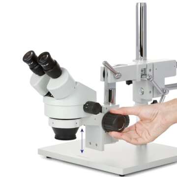 AmScope SM-4B Professional Stereo Microscope with Boom Stand
