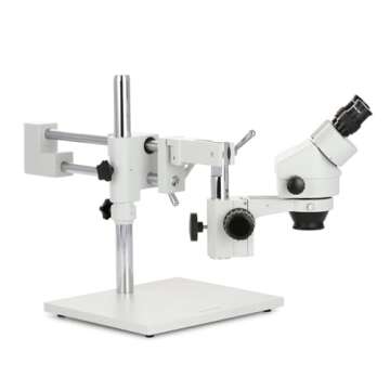 AmScope SM-4B Professional Stereo Microscope with Boom Stand
