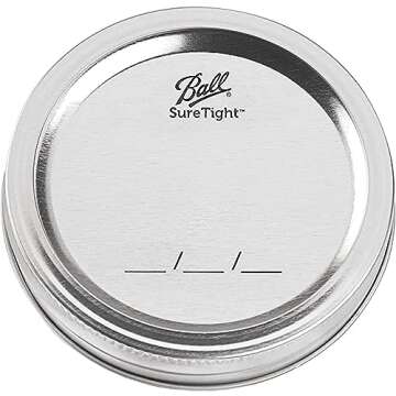 CAMDEPOSU Wide Mouth Mason Jars 32 oz - (4 Pack) Ball Quart With Airtight lids and Bands For Canning, Fermenting, Pickling, Freezing, Storage Glass jar, Microwave & Dishwasher Safe, Clear