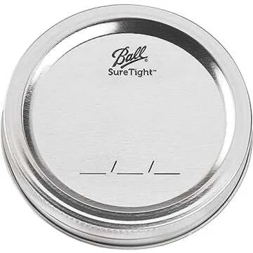 CAMDEPOSU Wide Mouth Mason Jars 32 oz - (4 Pack) Ball Quart With Airtight lids and Bands For Canning, Fermenting, Pickling, Freezing, Storage Glass jar, Microwave & Dishwasher Safe, Clear