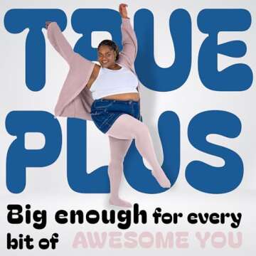 Silky Toes Plus Size Opaque Tights for Women - Bpink