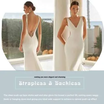 EMOET Transparent Breast Lift Tape & Nipple Covers Set