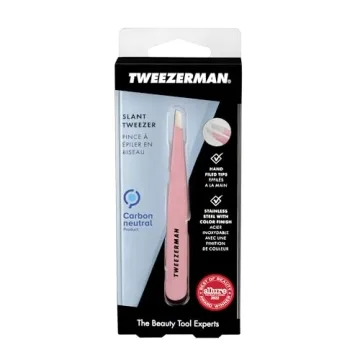 Tweezerman Dusty Rose Slant Tweezer Precision Hair Removal
