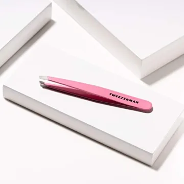 Tweezerman Dusty Rose Slant Tweezer Precision Hair Removal