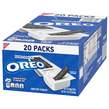 Handi-Snacks OREO Cookie Sticks 'N Creme Dip Snack Packs, 20 Snack Packs