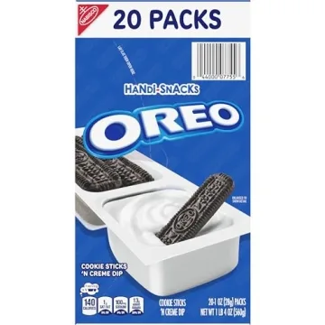 Handi-Snacks OREO Cookie Sticks 'N Creme Dip Snack Packs, 20 Snack Packs
