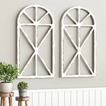 Rustic Window Frame Wall Decor for Vintage Home Style