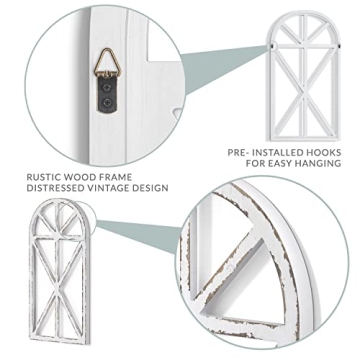 Rustic Window Frame Wall Decor for Vintage Home Style