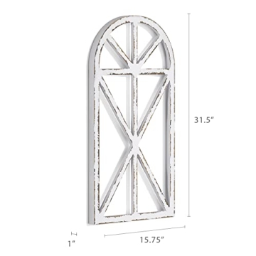 Rustic Window Frame Wall Decor for Vintage Home Style